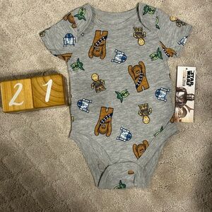 Star Wars Mandalorian Gray Onesie